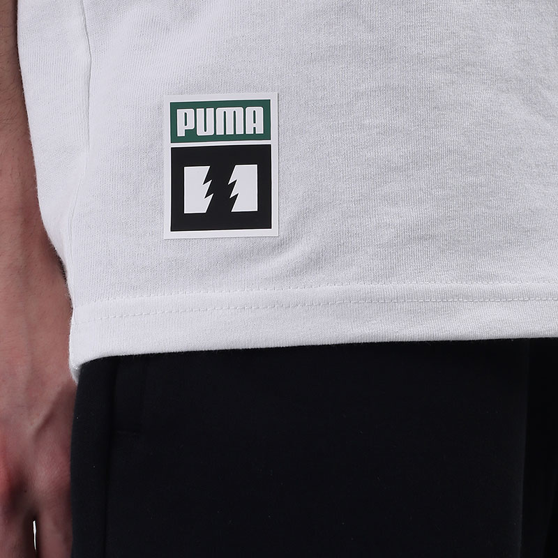 мужская белая футболка PUMA x The Hundreds 59831402 - цена, описание, фото 4